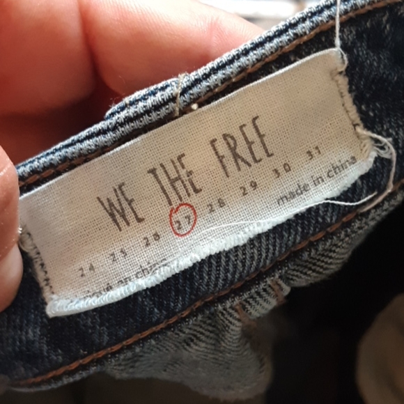 Free people distressed skinny jeans medium wash 27 - Picture 5 of 7